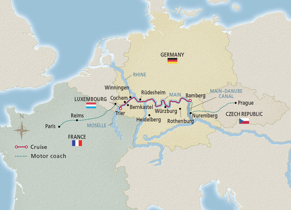 paris to prague itinerary