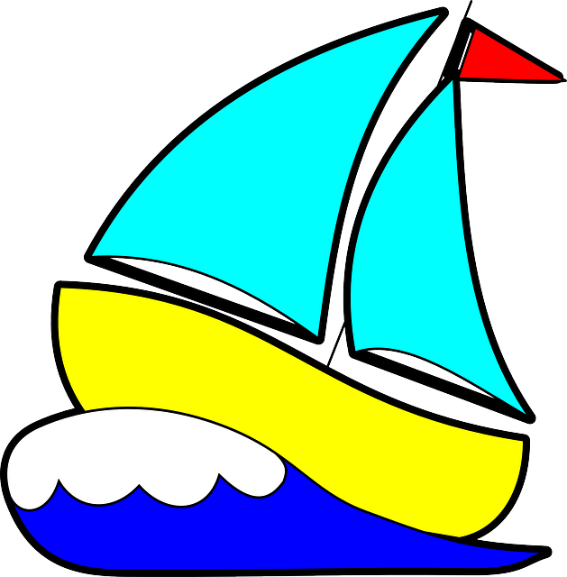 at sea