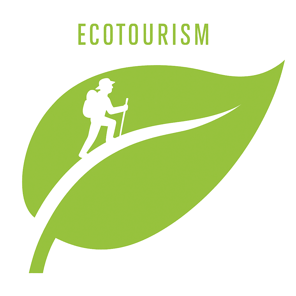 Eco tourism travel scene with nature, wildlife and responsible travel mood