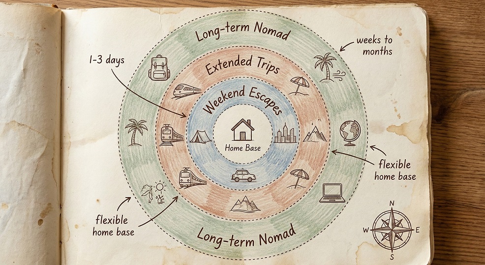 Travel lifestyle mood image: choose your lane and build a repeatable rhythm