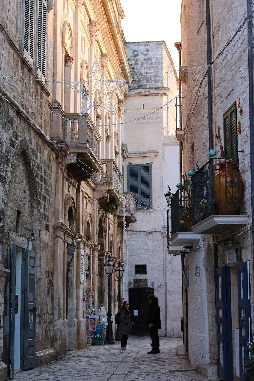 Italy travel scene: warm street life, espresso energy, and old stone textures