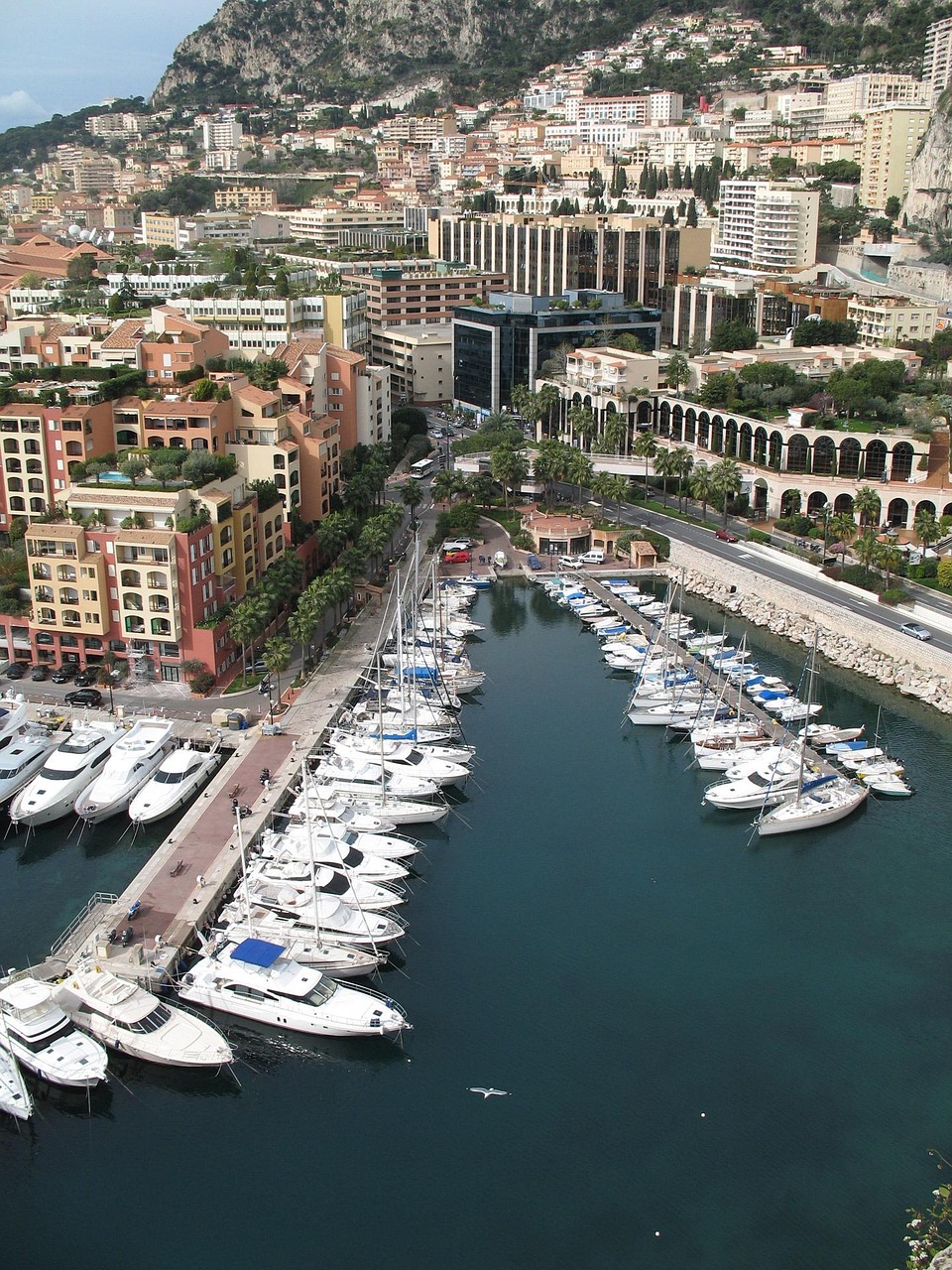 Monaco travel scene: the harbour, hillside buildings, and Riviera light