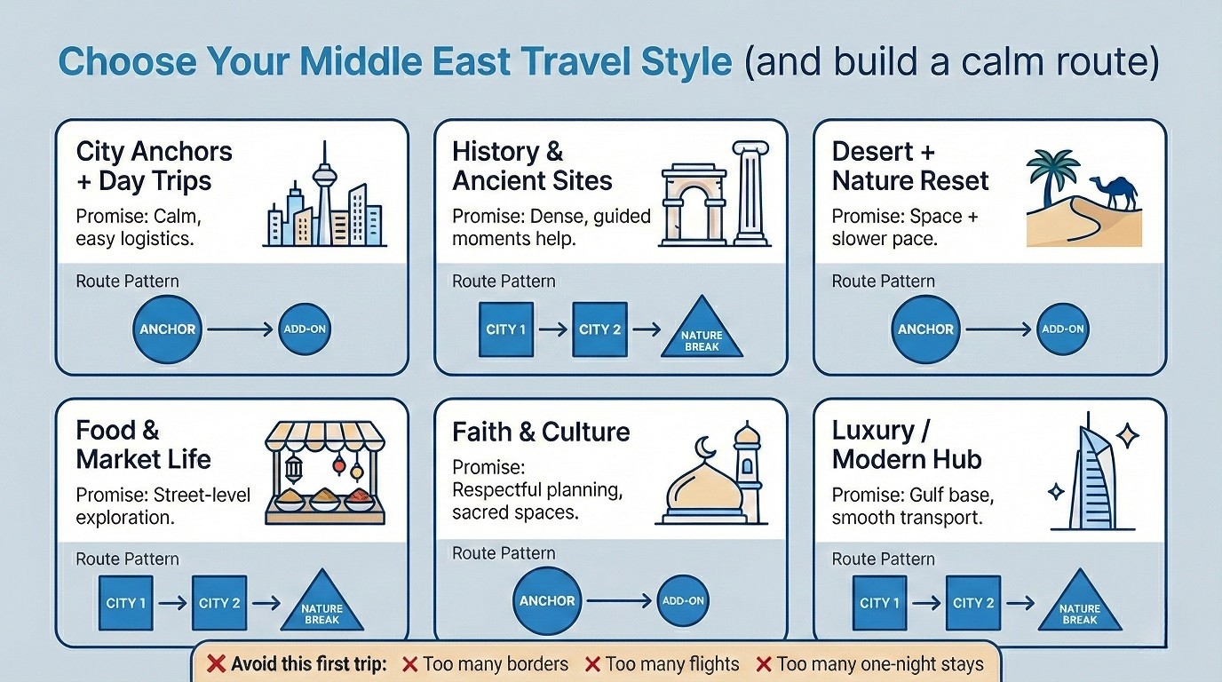 Choose your Middle East travel style to plan better