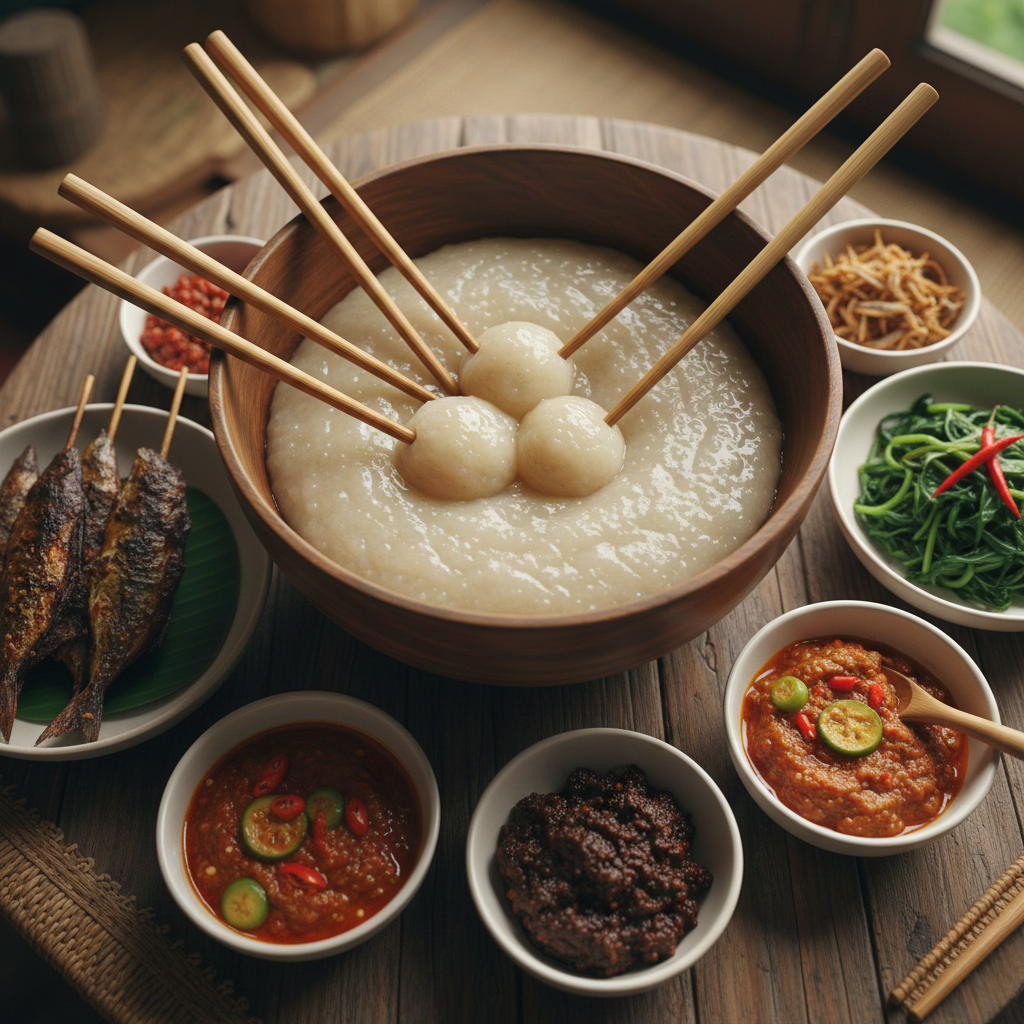 Southeast Asian food spread representing Brunei food exploration