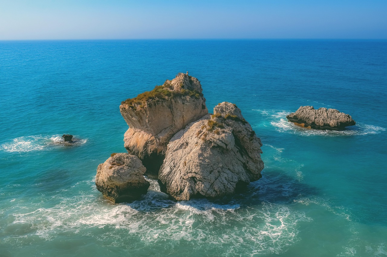 Petra tou Romiou (Aphrodite's Rock) on the Cyprus coast