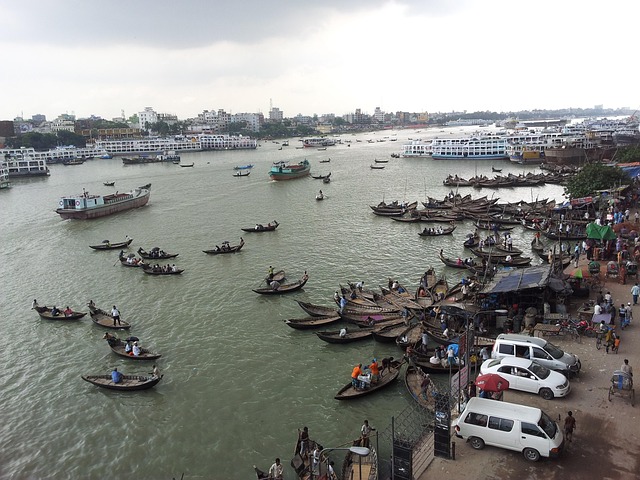 Dhaka architecture and city scene