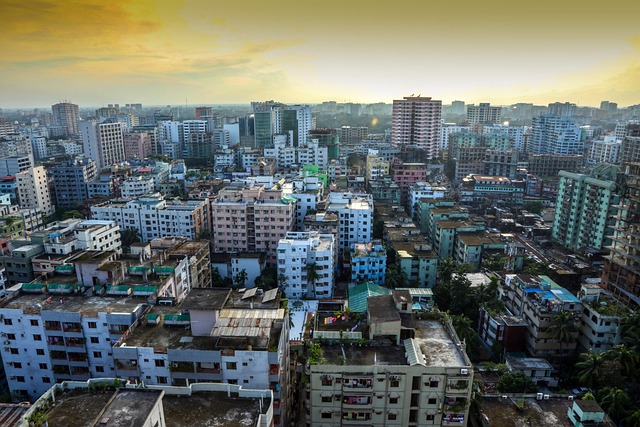Skyline of Dhaka Bangladesh