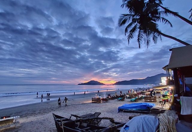 Goa beach in India