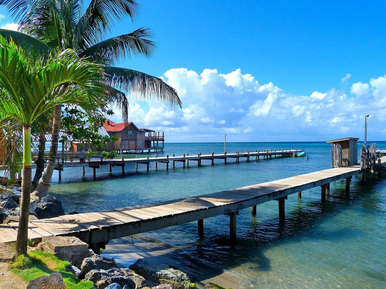 Roatán island scene in Honduras