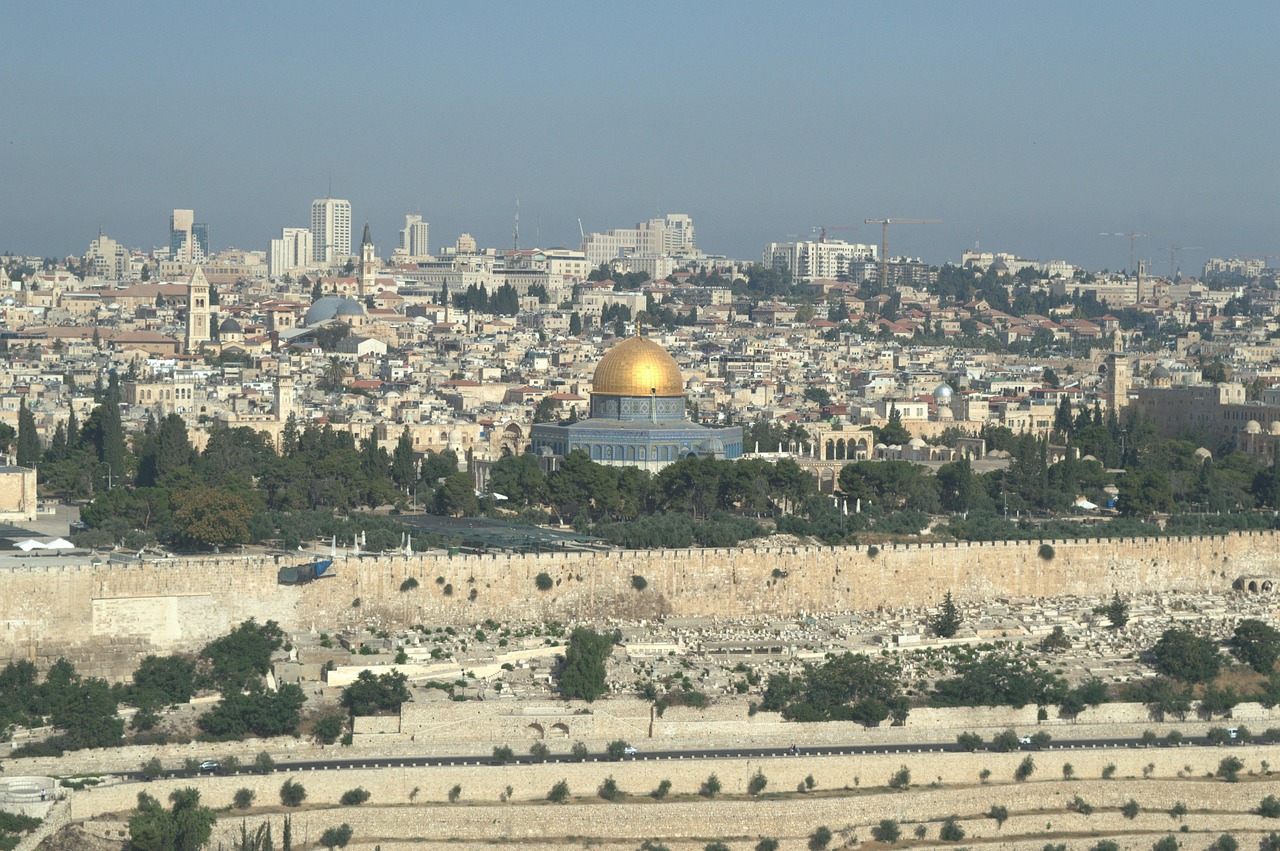 Old City of Jerusalem viewed from the Mount of Olives