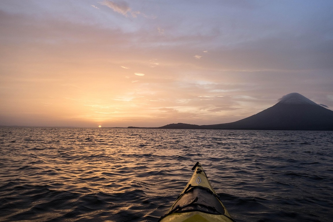 Kayaking scene in Nicaragua