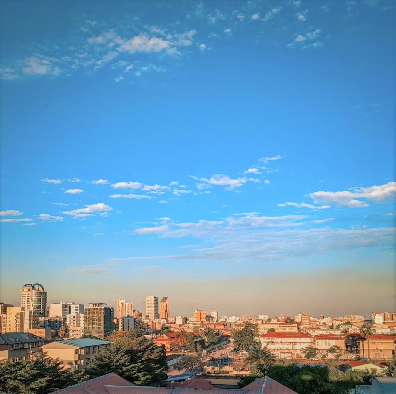 City view in La Gombe district, Kinshasa, Democratic Republic of Congo