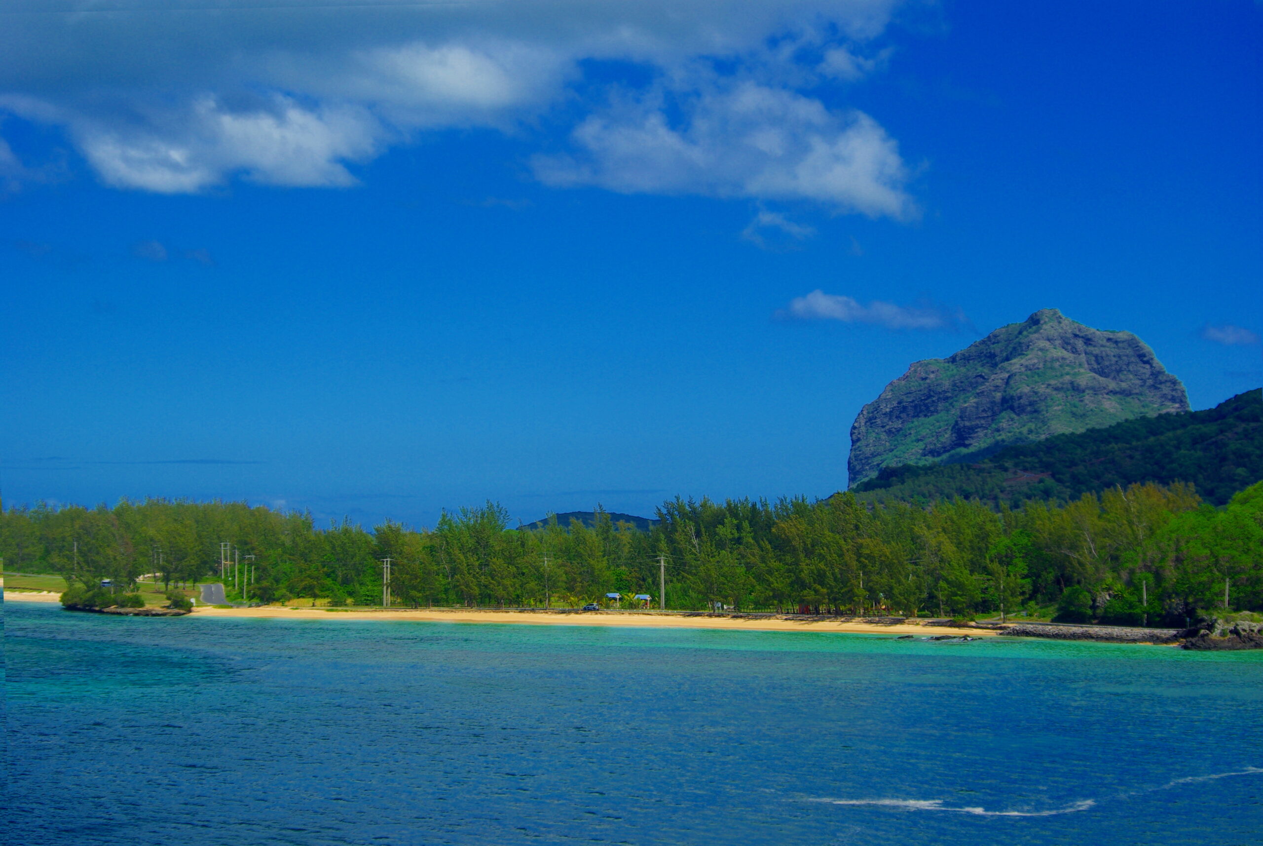 Le Morne Brabant and lagoon, Mauritius