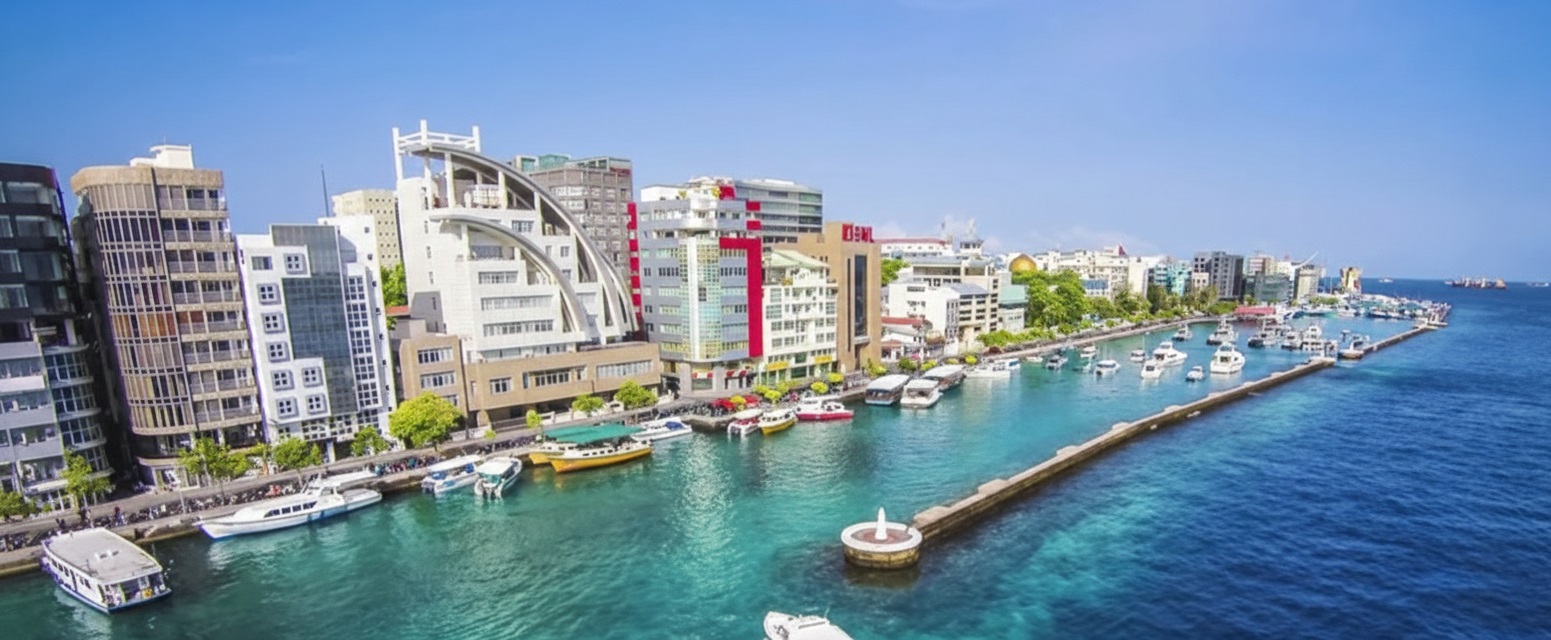 Malé city in the Maldives