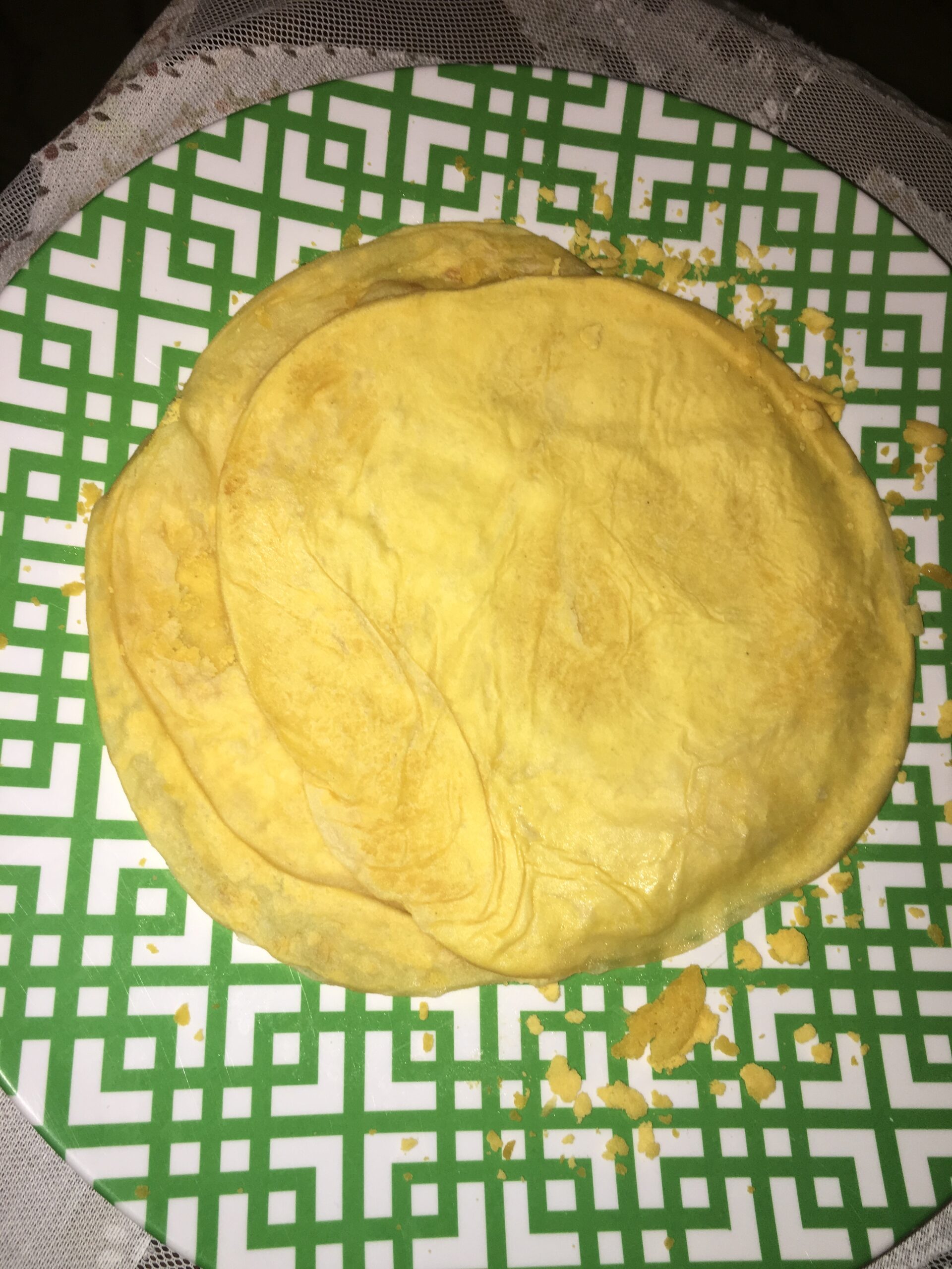 Mauritian dholl puri street food