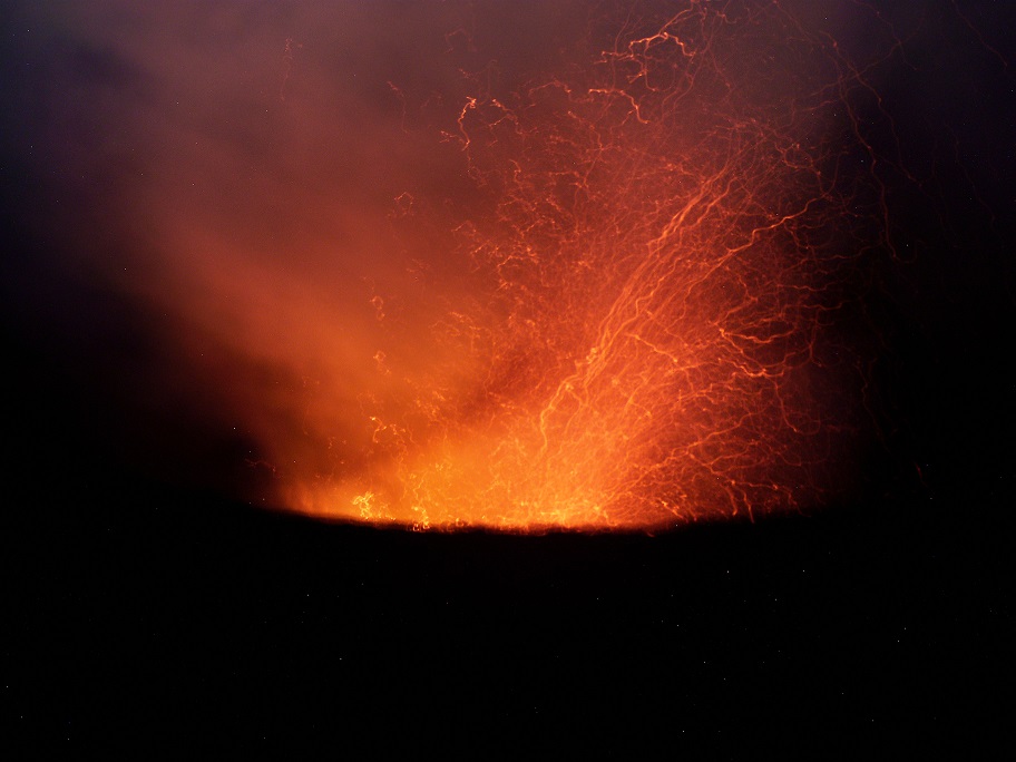 Mount Yasur volcano crater on Tanna Island Vanuatu