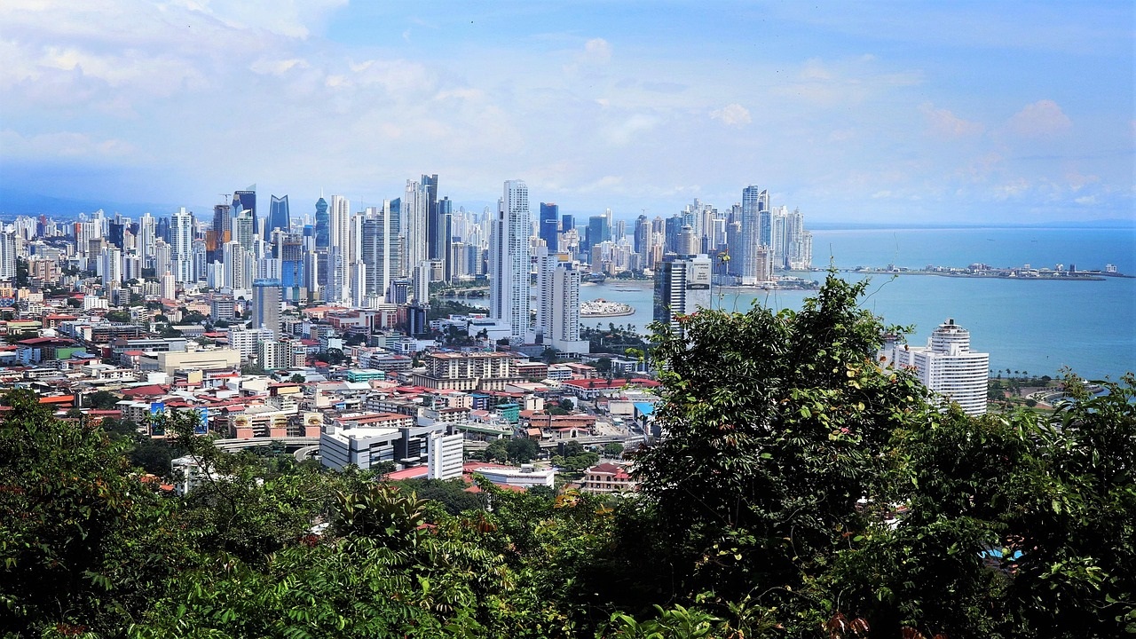 Panama City skyline in Panama