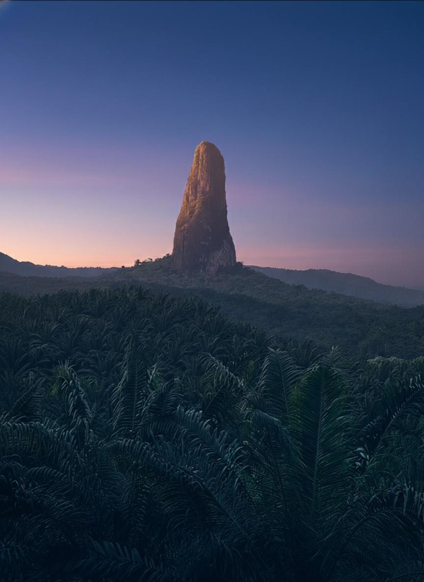 Pico Cão Grande volcanic spire in São Tomé and Príncipe