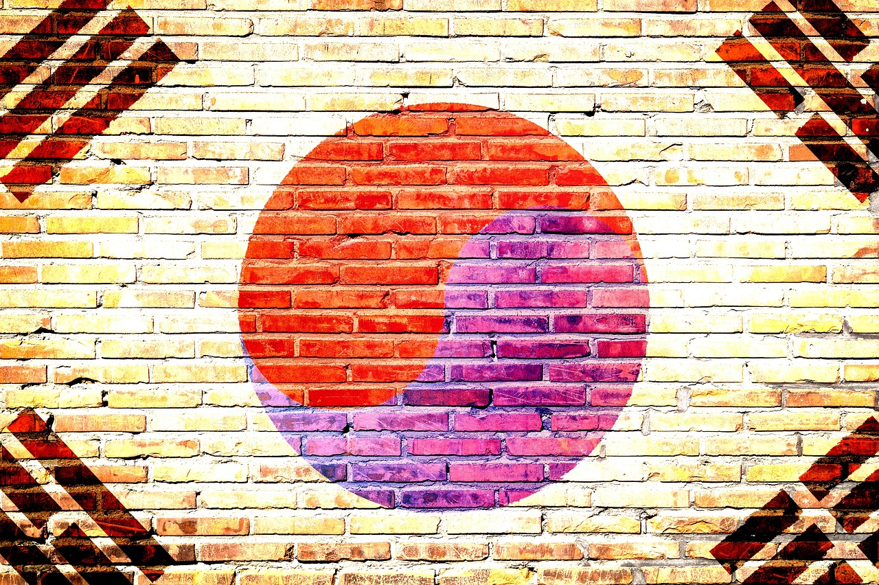 Patriotic South Korea graffiti