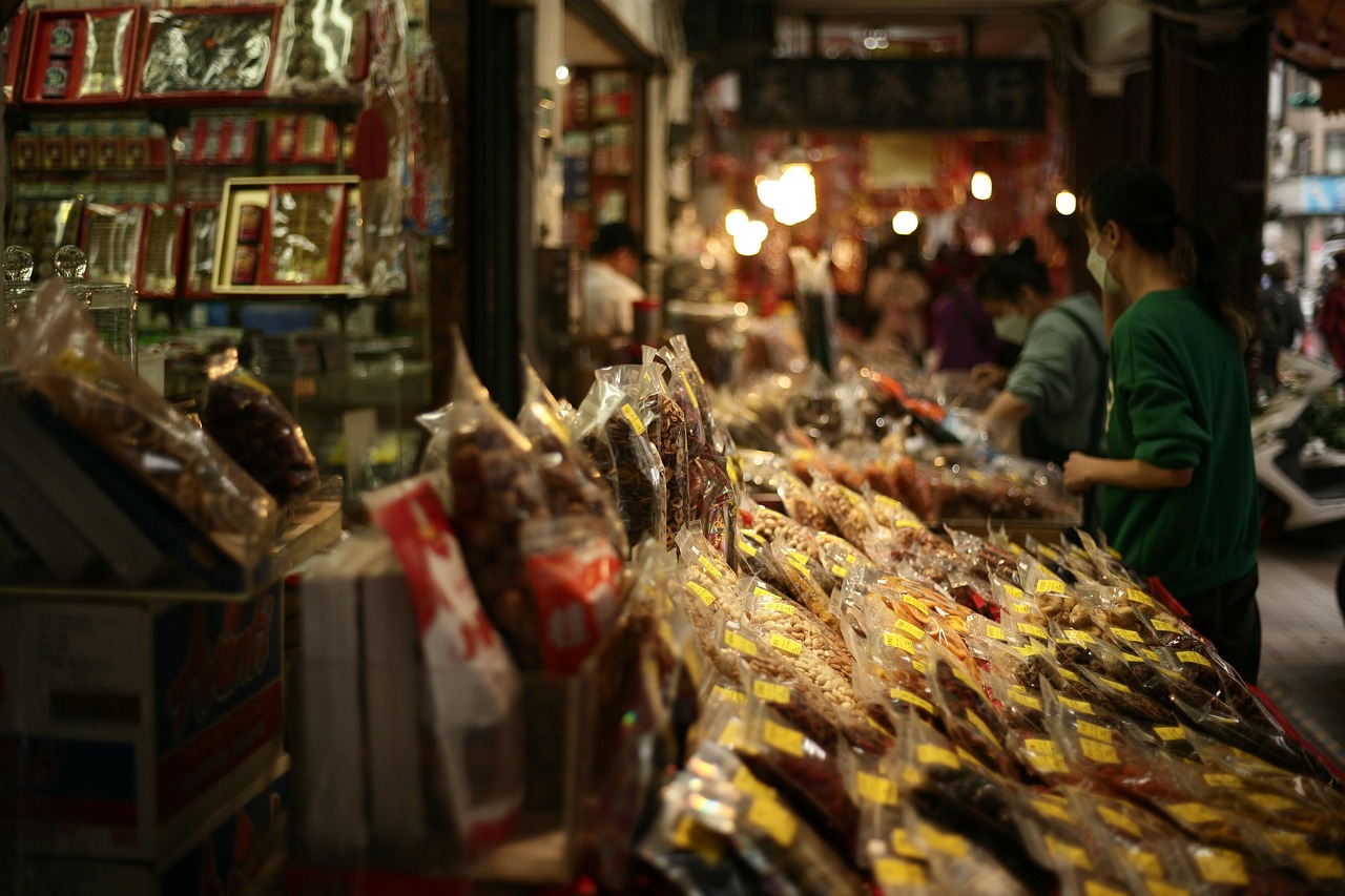 Taiwan street food and market dishes
