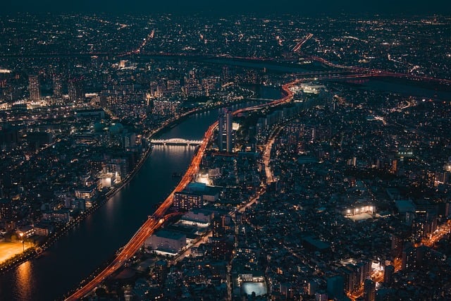 Tokyo skyline and urban rhythm