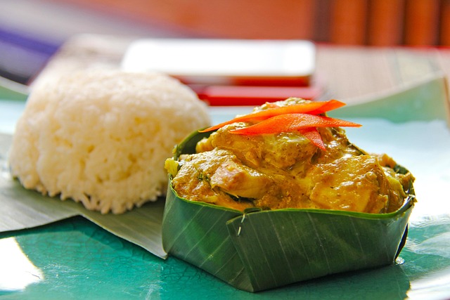 Cambodian meal with local dishes