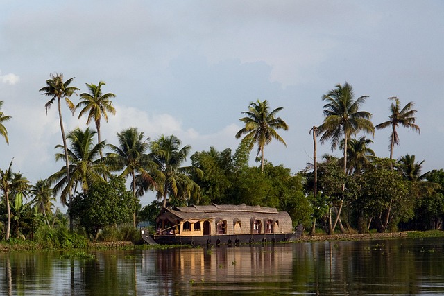 Kerala backwaters with houseboats