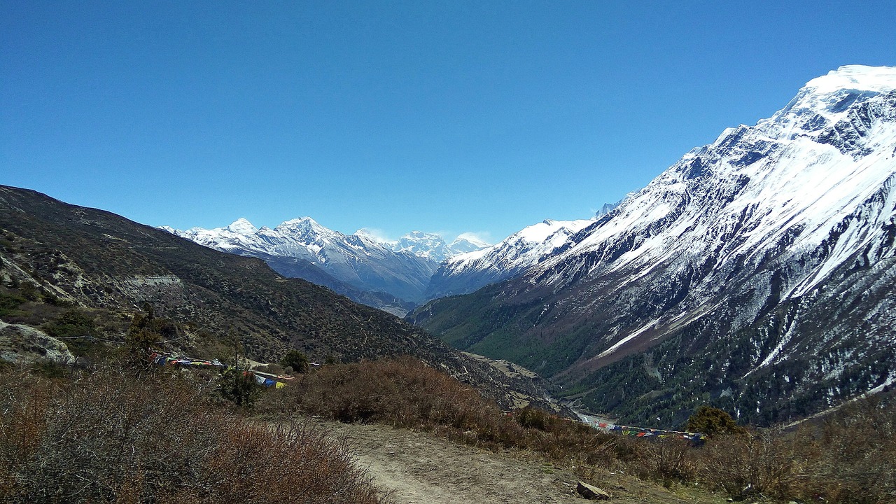 Mountain terrain in Nepal
