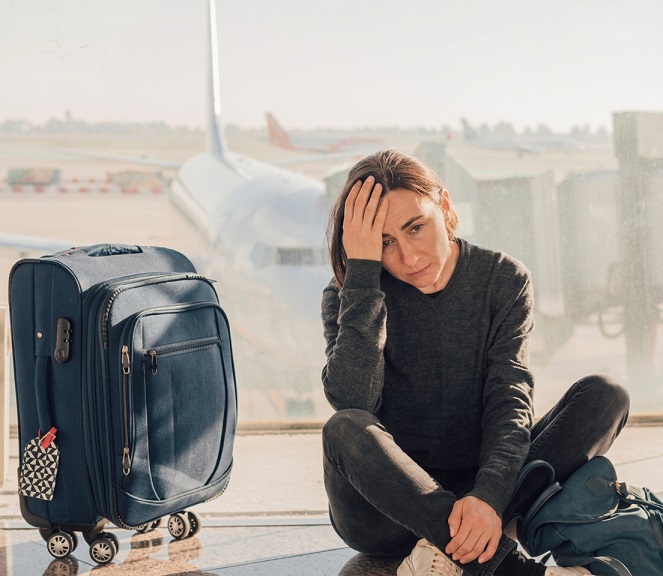 Fear of flying support for nervous travellers at the airport