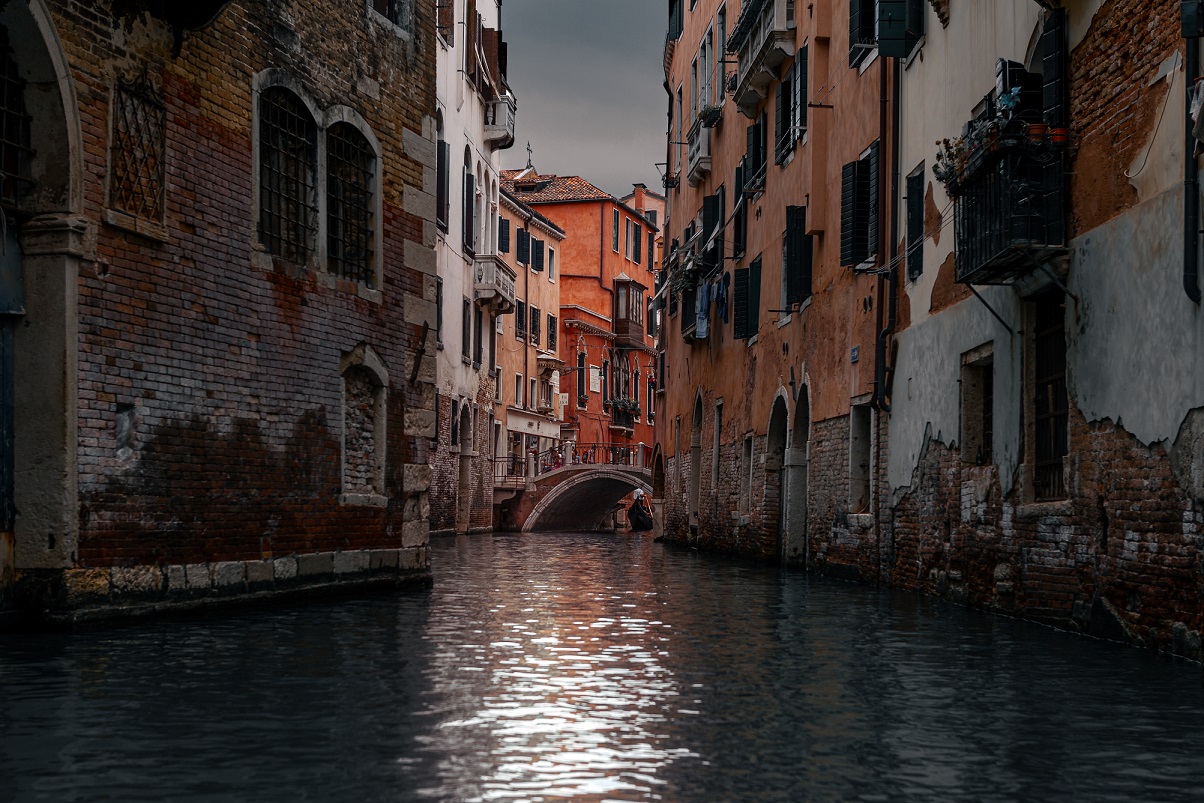 Venice waterways used as a warm travel scene for places to visit for your travel style