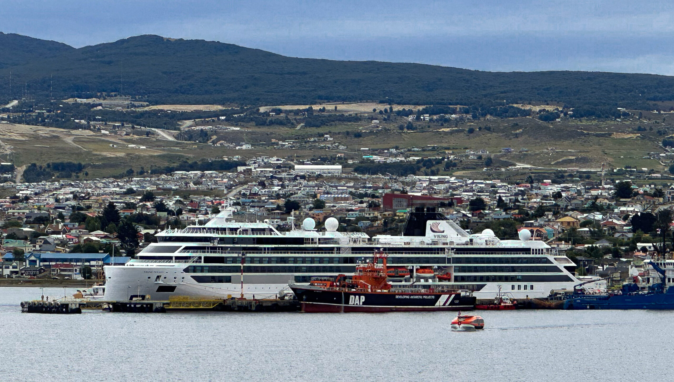 Viking Polaris expedition ship in Punta Arenas